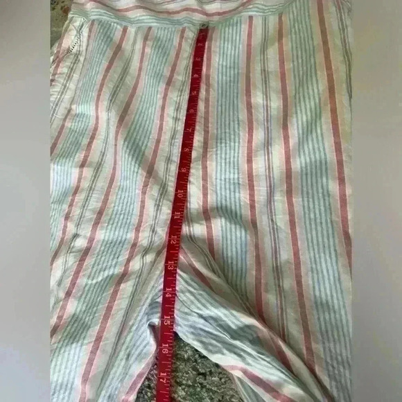 VINEYARD VINES Abacos Stripe Tasse Pastel Sleeveless Wide Leg Jumpsuit. Size 12 - Picture 9 of 10